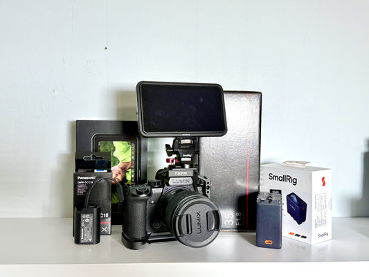 Panasonic Lumix S5iiX + Lumix 35mm F/1.8 L-Mount + Atomos Shinobi ii + NPF Usb-C