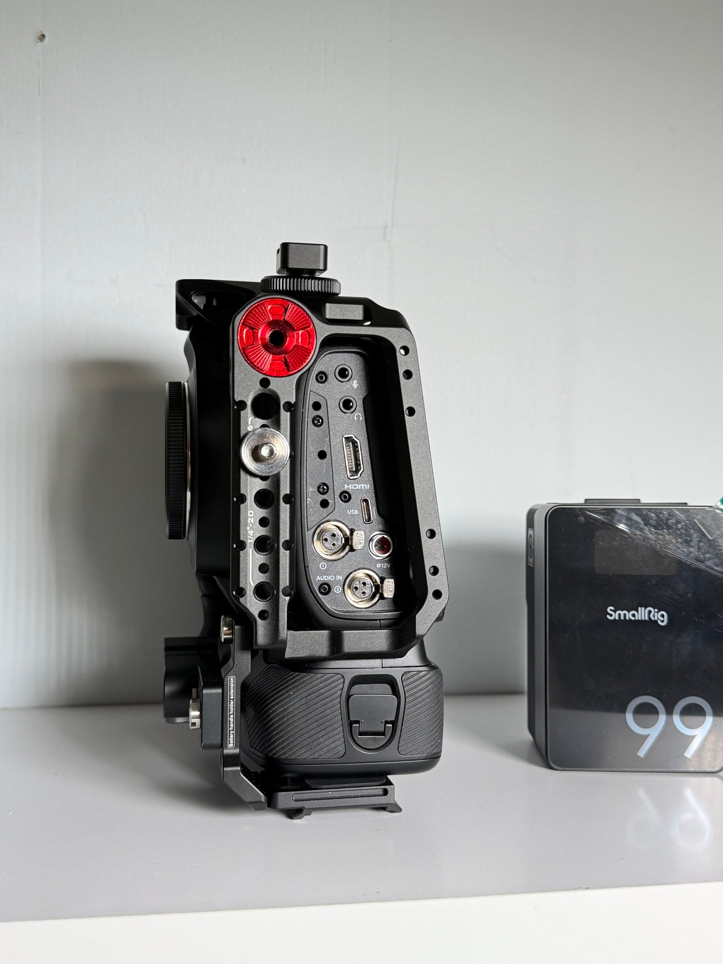 Blackmagic Cinema Camera 6k Full Frame L-Mount With Battery & V-mount Tilta Cage