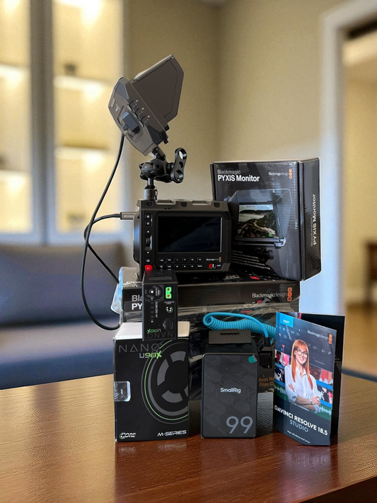 Blackmagic Pyxis 6K L-Mount STARTER KIT + Monitor